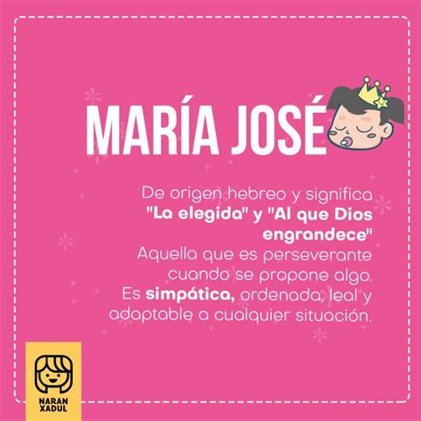 Significado del nombre María José