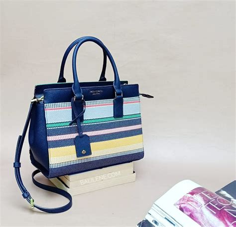 Kate Spade Wkru5931 Cameron Medium Satchel Stripe Multi Balilene