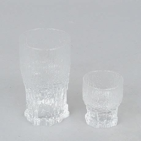 GLASSWARE 9 Pieces Aslak Tapio Wirkkala Iittala Glass