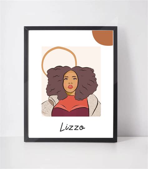 Lizzo Inspired Portrait Print Pop Art Poster Music Posters Etsy