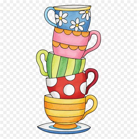 Stacked Tea Cup Clip Art Cup Stacking Clipart Flyclipart