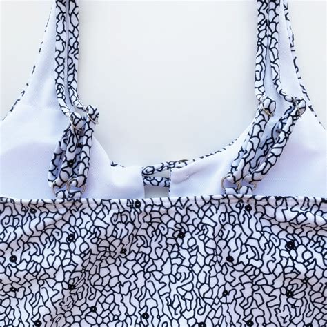 China Printed Buttons One Piece Women High Waist Bikini Swimsuit China Bikini And Swimwear Price