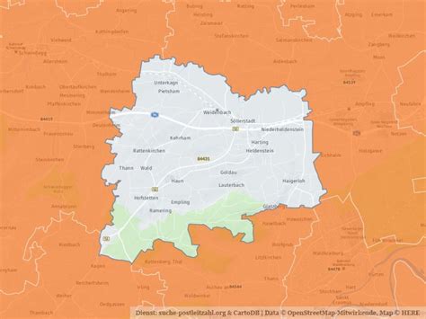 Postleitzahl 84431 • 2 Orte im Postleitzahlengebiet