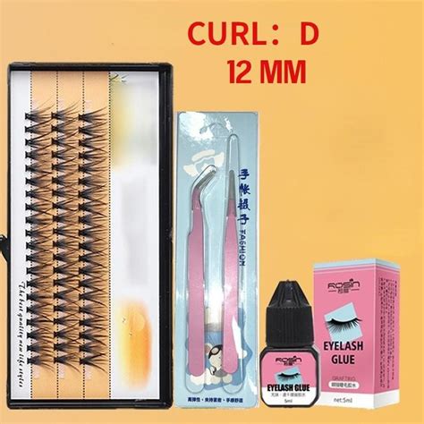 D D D D Hot Melt Hair Grafting False Eyelashes D Curl Cluster Lash Natural Diy Extension