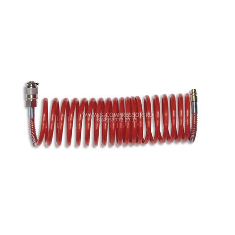 Шланг спиральный (быстросъем) 15m/8*10mm :: S-COMPRESSOR.RU