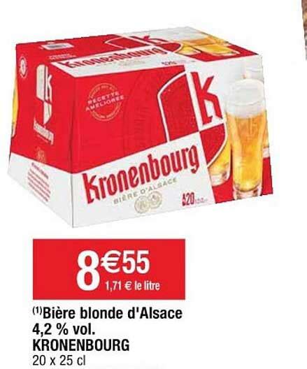 Promo Bi Re Blonde D Alsace Vol Kronenbourg Chez Cora Icatalogue Fr