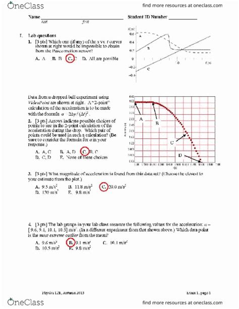 Phys Midterm Phys Exam Oneclass