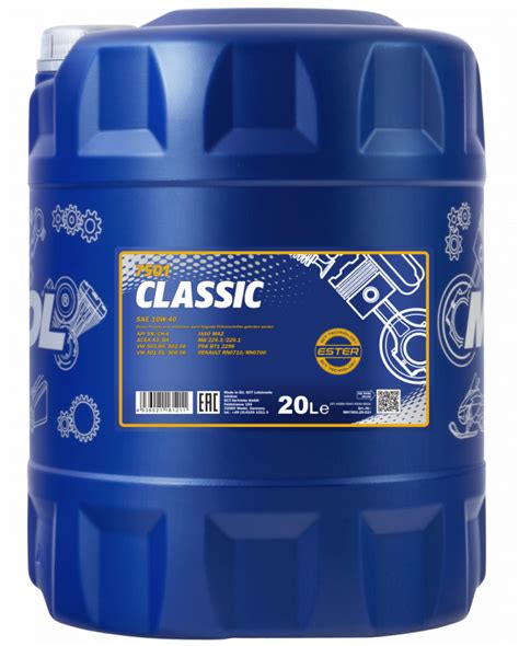Motorový olej 10W-40 Mannol Classic - 20 L | Motorové oleje » pro ...