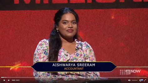 Aishwarya Sreeram Who Wants To Be A Millionaire Wiki Fandom