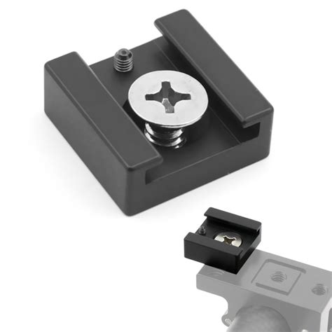 Xt Xinte Aluminium Alloy Hot Shoe Mount Adapter Base With Mounting Screw For Camera Cage