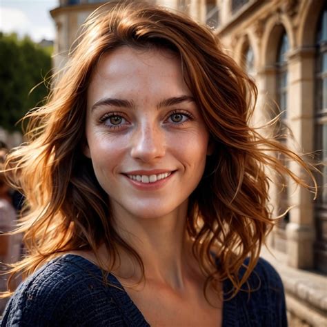 Premium Photo French Woman From France Typical National Citizen