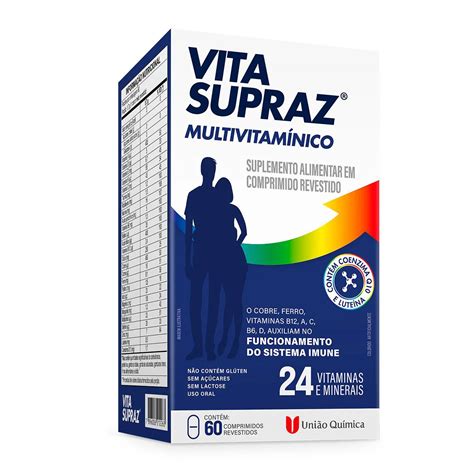 Vitamina Vita Supraz Engorda - Suplemento Vitamínico Mineral Vita SuprAZ Mulher com 60 comprimidos ...