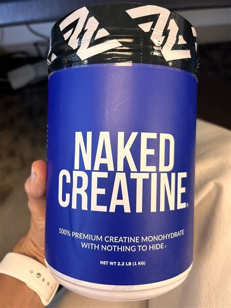 Naked Creatine Monohydrate 2 2 Lb Vegan Non GMO GF 200 Servings BB 1 26 EBay