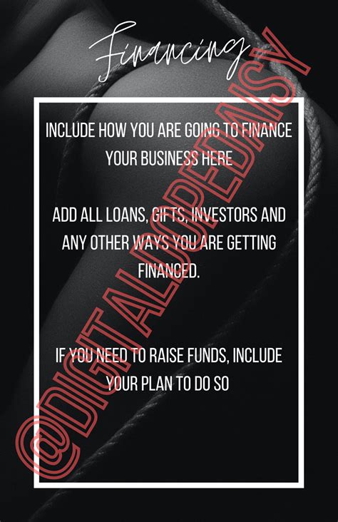 Lingerie Shop Business Plan Template Etsy