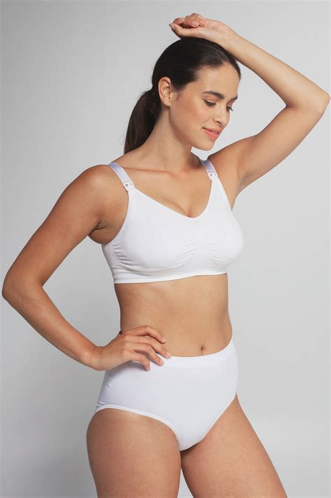 Carriwell Seamless Padded Nursing Bra Imetysliivit Valkoinen