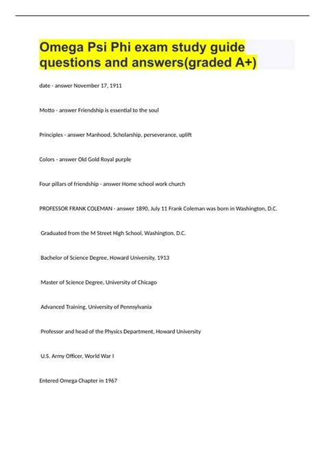 Kappa Alpha Psi National Exam Study Guide 3