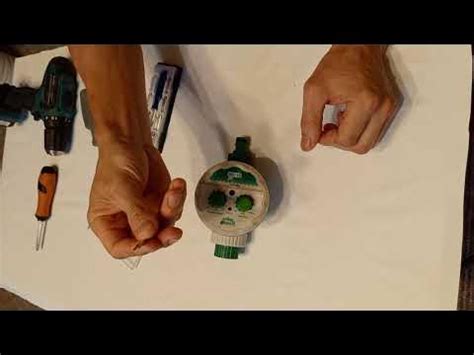 Green Helper Устранение течи электронного таймера капельного полива ...