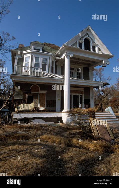 Biloxi Mississippi Aftermath Of Hurricane Katrina Stock Photo Alamy