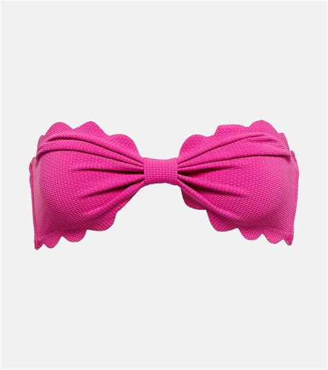Marysia Exclusive To Mytheresa Scalloped Bandeau Bikini Top Marysia