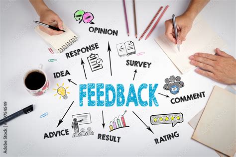 Feedback Concept. The meeting at the white office table Stock Photo ...