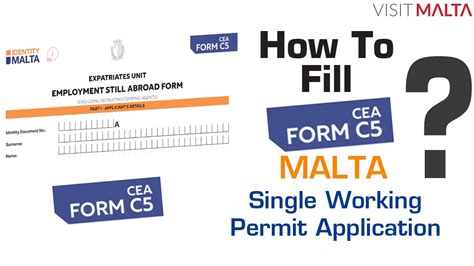 Malta Work Permit Form Cea Form C How To Fill Malta Work Permit Form