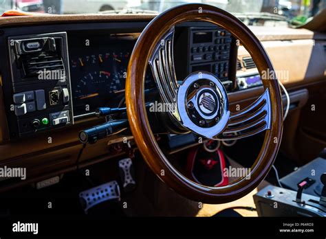 Interior of the full-size pickup truck Chevrolet C1500 Step Side ...