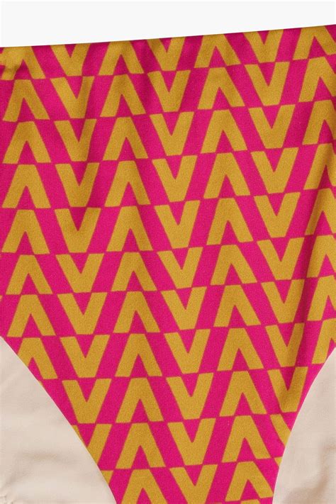 Valentino Garavani Printed Triangle Bikini The Outnet