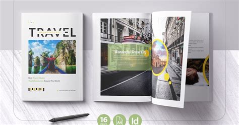 Travel Magazine Template, Print Templates ft. business & brochure ...