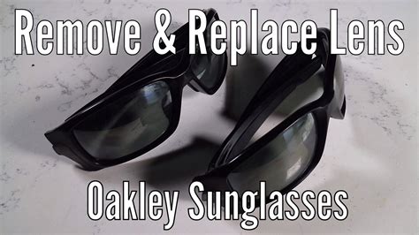 How To Remove And Replace Lenses In Oakley Sunglasses With Straightlink Frames Youtube