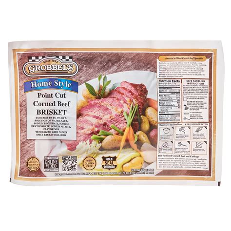 Grobbels Corned Beef Brisket Point Cut Beef Poster