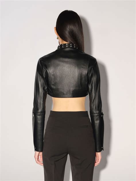 LEATHER BOLERO JACKET AMBUSH Official