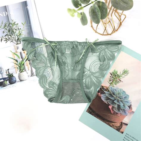 Aayomet Panties For Women Girl High Waist G String Brief Pantie Thong Lingerie Knicker Lace