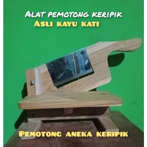 Jual Alat Pemotong Kerupuk Pengiris Keripik Singkong Kayu Jati