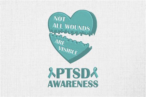 Not All Wounds Are Visible Ptsd Creative Fabrica