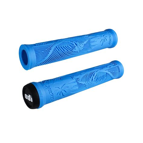 Odi Cf Lenkergriffe Bmx Lock On V Mm Blue White Bike