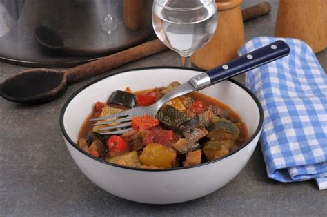 French Ratatouille Stock Image Image Of Dinner Drink 284260075