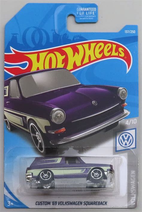 駿河屋 買取1 64 CUSTOM 69 VOLKSWAGEN SQUAREBACK パープルグレー Hot Wheels VOLKSWAGEN FYD57 ホット