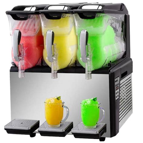 VEVOR Slushy Machine 1014 Oz Triple Bowl Margarita Frozen Drink Maker