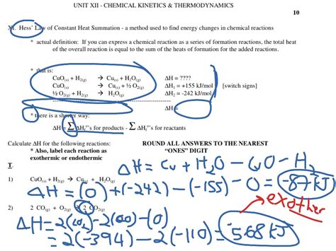 1210 Enthalpy Calculations Science Chemistry Thermodynamics Showme