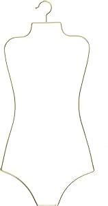 Amazon Arekuaei Gold Wire Lingerie Hangers Body Shape Metal Display Bikini Swimwear Hanger