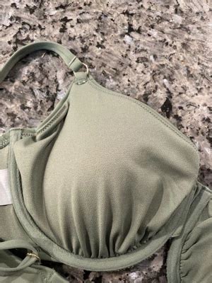 Women S Ring Detail Underwire Bikini Top Shade Shore Brown B Adjustable Strap Removable