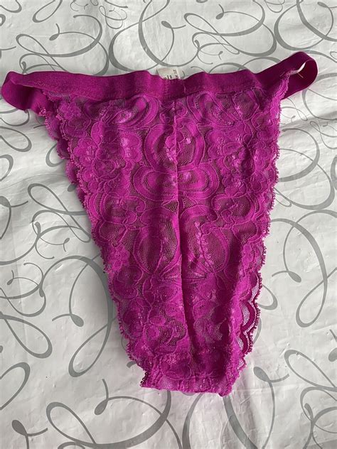 Vintage Christian Dior Hot Pink LACE PANTY BIKINI One Gem
