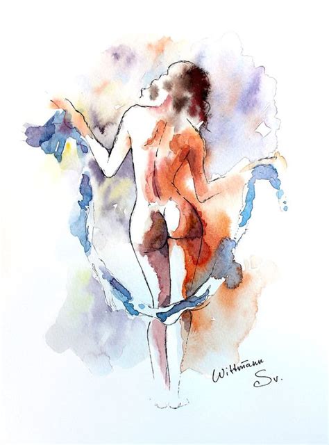 Nude Watercolour Svetlana Vitman Artfinder