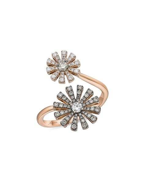 Buy Memoire Memoire 18k Rose Gold 0 16 Ct Tw Diamond Margarita Ring