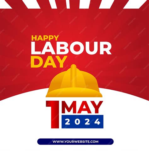 Premium Vector Labor Day 2024 Poster Template With Modern Design