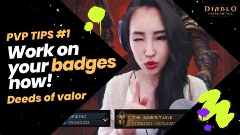 Pvp Tips Work On Your Badges Now Deeds Of Valor Ll Diablo Immortal