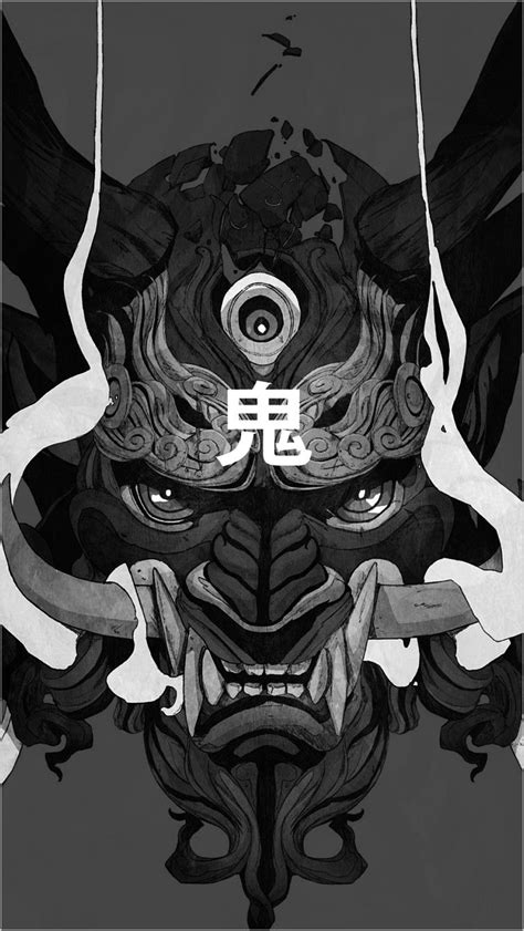 Oni Black White Wallpapers Wallpaper Cave