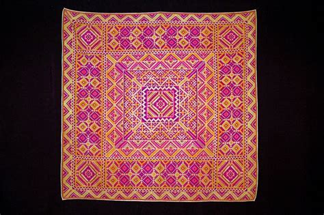 traditional pis siyabit cloth  geometric patterns
