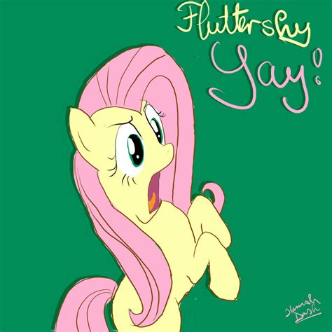 Fluttershy's YAY! by HannahDash on DeviantArt