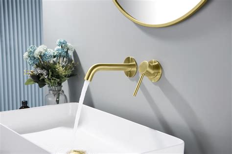 Смеситель для раковины встроенный Saona 2372/17SM Золото матовое Купить ...